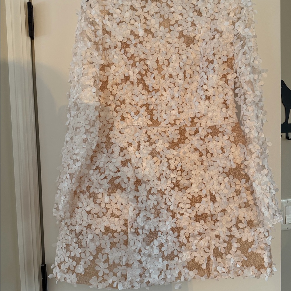 BCBGMaxAzria White Floral Mini Dress